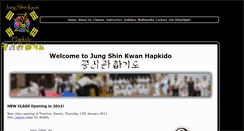 Desktop Screenshot of jungshinkwan.com