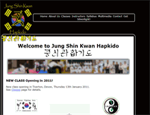 Tablet Screenshot of jungshinkwan.com